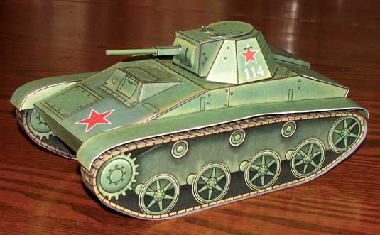 Completed T-60 WWII Russian tank