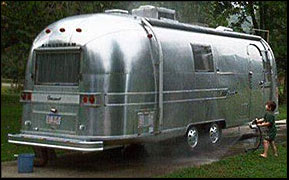 Airstream gets a wash