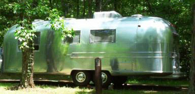 Airstream in the woods