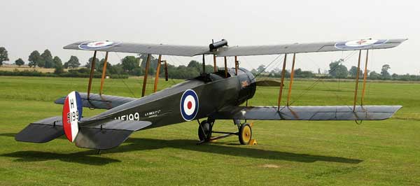Avro 504 parked