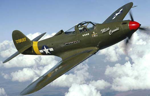 P-39 Airacobra screaming by