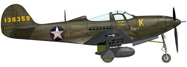 Bell P-39 Airacobra-US-Army markings