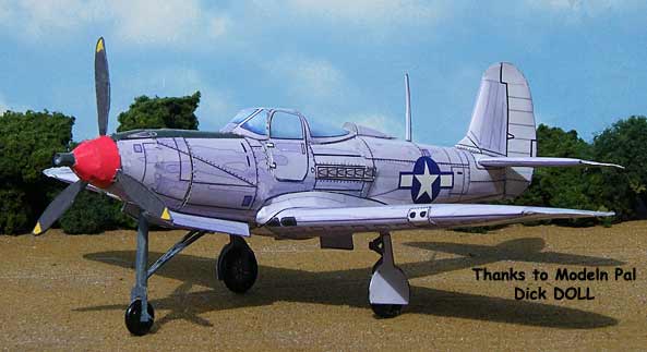 P-39 Airacobra Cardmodel from Dick Doll