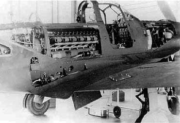 P-39 Airacobra engine view