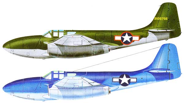 Bell P-59 Airacomet Color Profiles