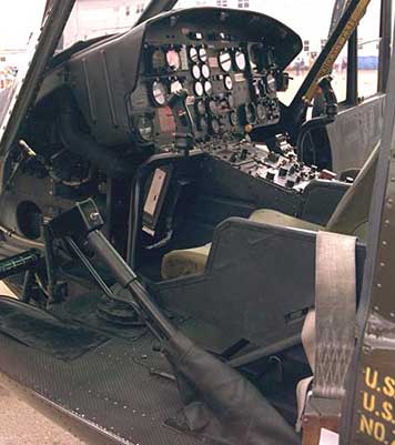 Huey UH-1 cockpit