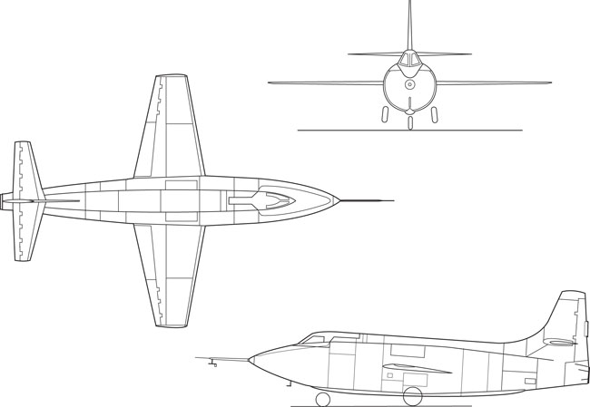 3 View Bell X-1