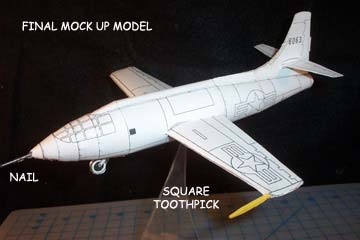 Final mock up of the Bell X-1 cardmodel