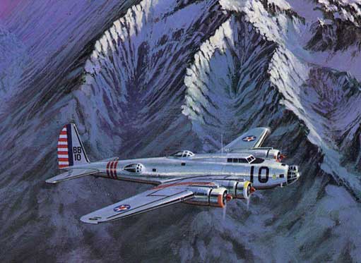 The B17 Flying Fortress Painting-boeing-299