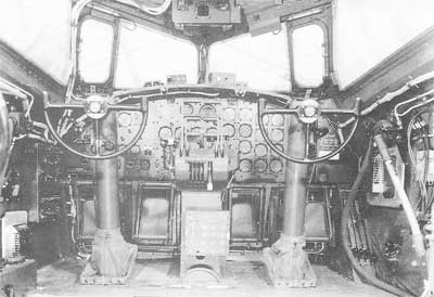Cockpit of the Boeing B-17