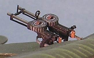 Lewis Guns modeled closeup