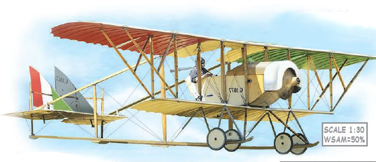 artwork for the French Caudron G.3 paper model