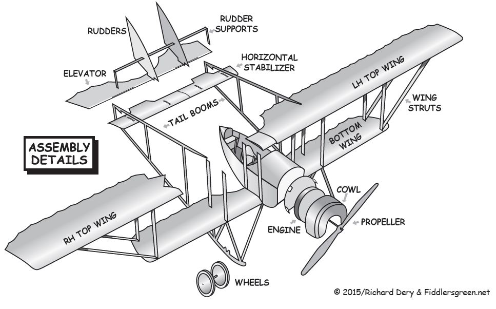 instruction sheet for French Caudron G.3
