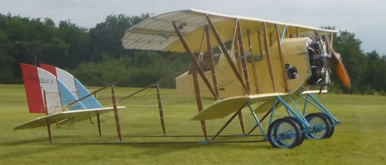 French Caudron G.3 on the grass