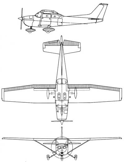 3 View of the Cessna 172 Skyhawk
