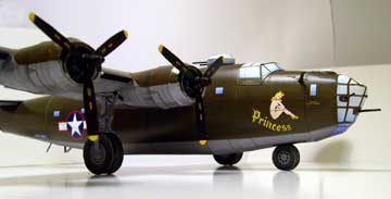 consolidated b 24 bomber princess card model downloadable