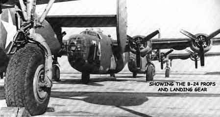 Consolidated Liberator B-24 bomber landing gear