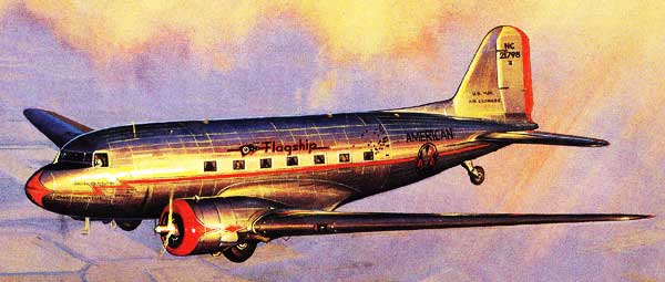 DC - 3 In Flight Painting