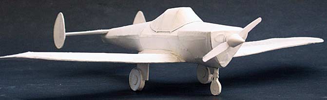 Ercoupe all white cardmodel