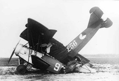 Fokker DVII Crash