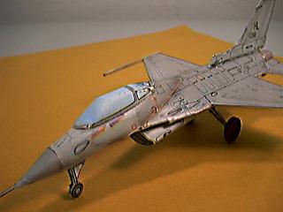 Close up view of the F-16 Wild Weasel modeled by Fiddlers Green.