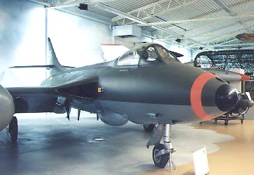 Hawker Hunter in museum