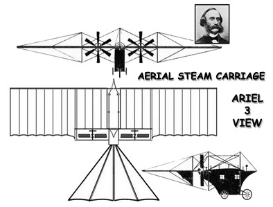 3 View of the Henson Aerial Steam Carriage "Ariel"