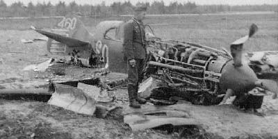 Lavochkin LaGG-3 Crash