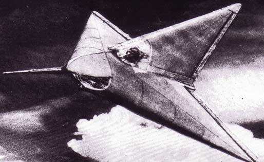 Lippisch DM-1 Glider in flight
