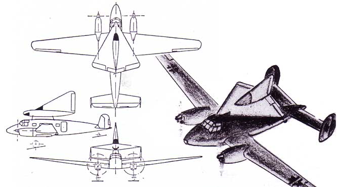 Lippisch DM-1 Glider  and the Siebel 204a