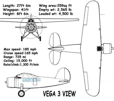 3 View of the Lockheed Vega