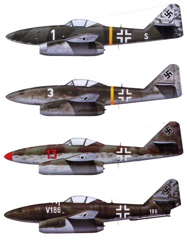 Messerschmitt Me 262 Swallow Paint Schemes