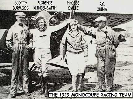 1929 Monocoupe racing team