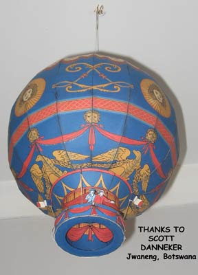 Montgolfier Balloon Paper model
