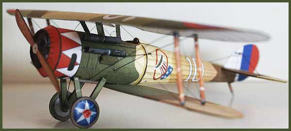 Nieuport 28 downloadable cardmodel