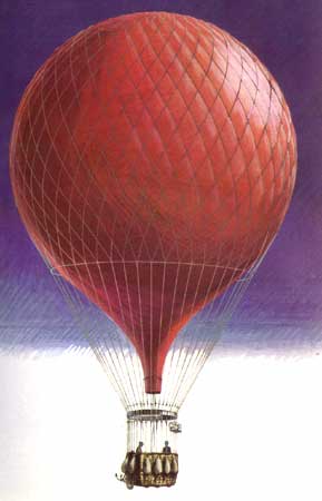 Typical Paris seige balloon