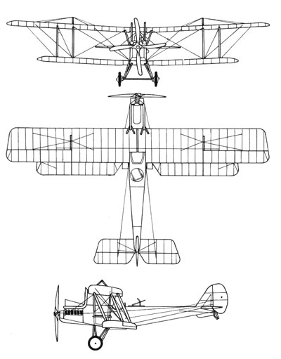3 View of the Royal Aircraft Factory R.E.8.