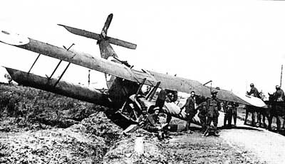 Royal Aircraft Factory R.E.8 Crash