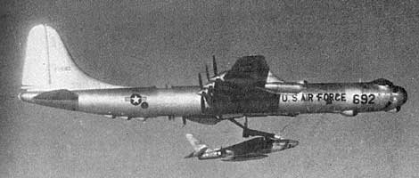 F-84 vrs B-36 caught