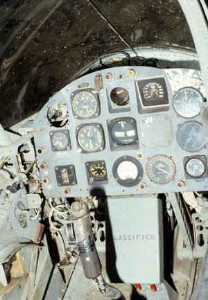 Cockpit of the Ryan X-13 Vertijet
