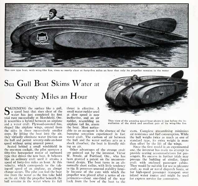Sea Gull flying boat article
