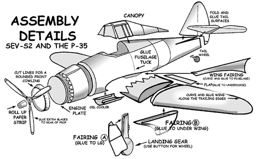 Assembly Details of the Seversky P-35