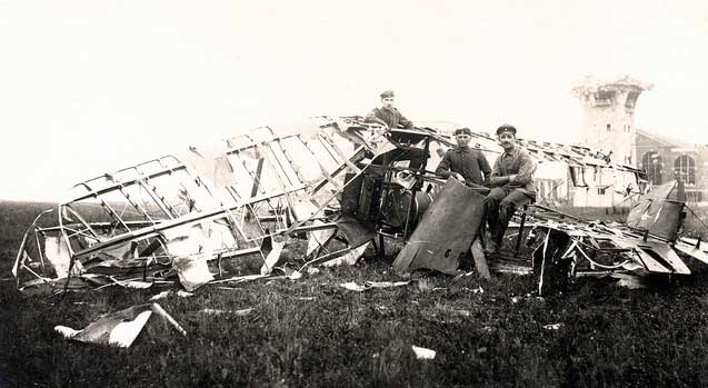 Sopwith Dolphin crash in France 1918