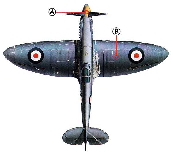 Supermarine Spitfire Callout Top
