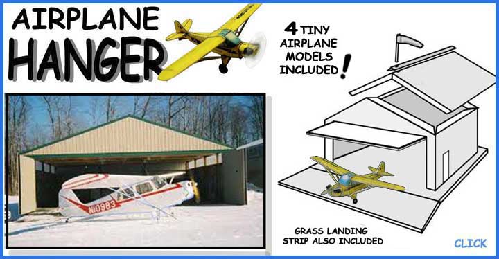 New England Model Village Airplane Hanger