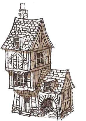 Concept sketch of Story Book House