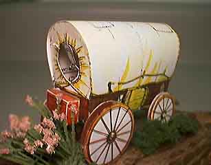 made up covered wagon-model
