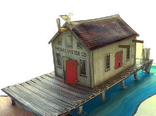 Oyster shack card model by fiddlersgreen