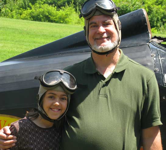 Richard Derry the Aviator with Becky