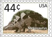 stegosaurus postage stamp From USA